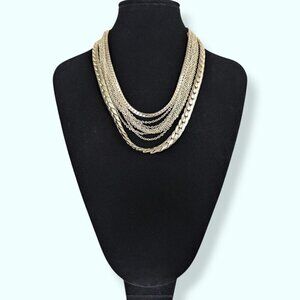 🍁V. Continental 10-Strand Chain Necklace